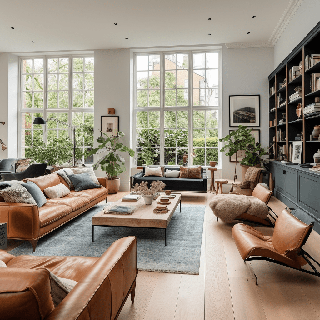 kožená sedací souprava