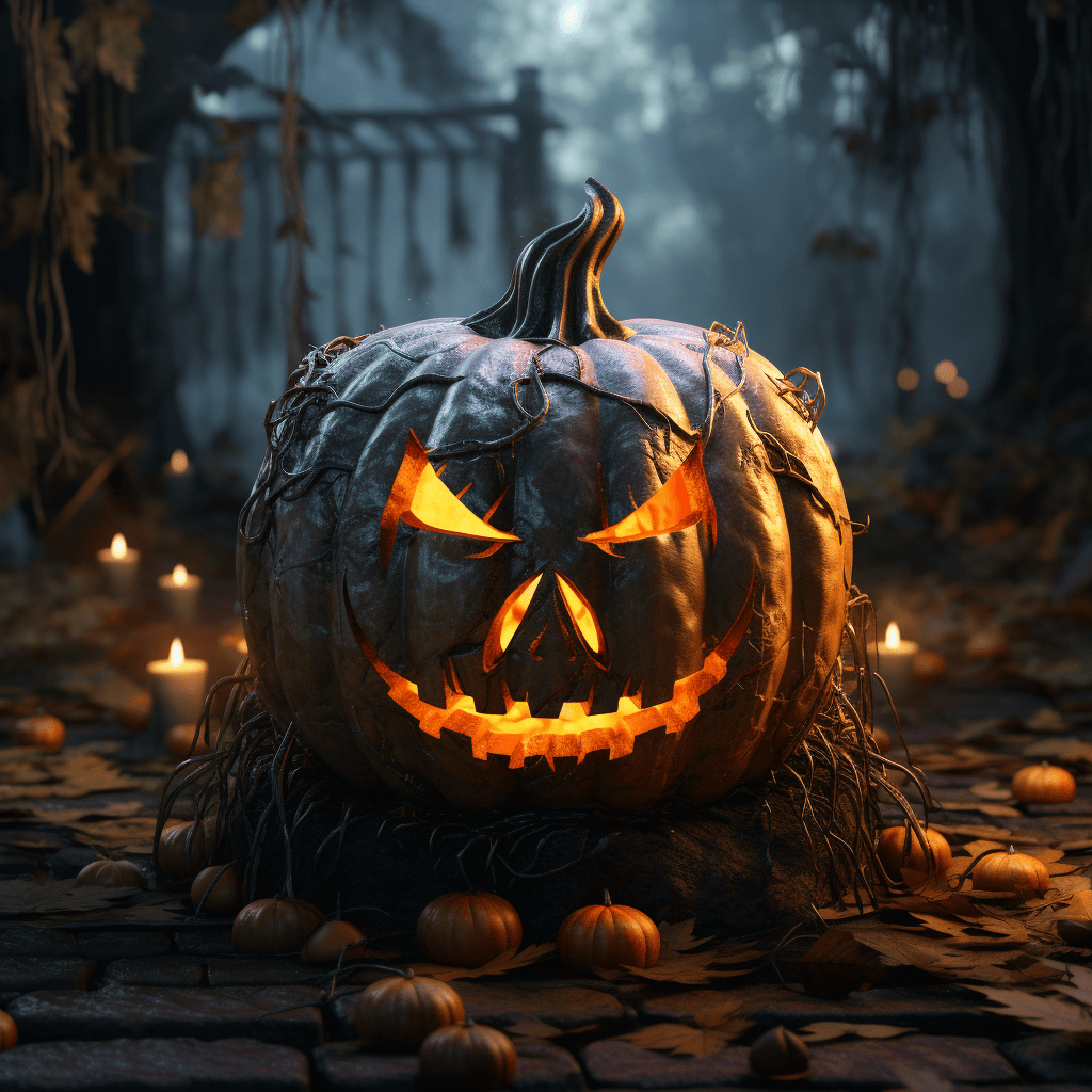 halloweenská dýně