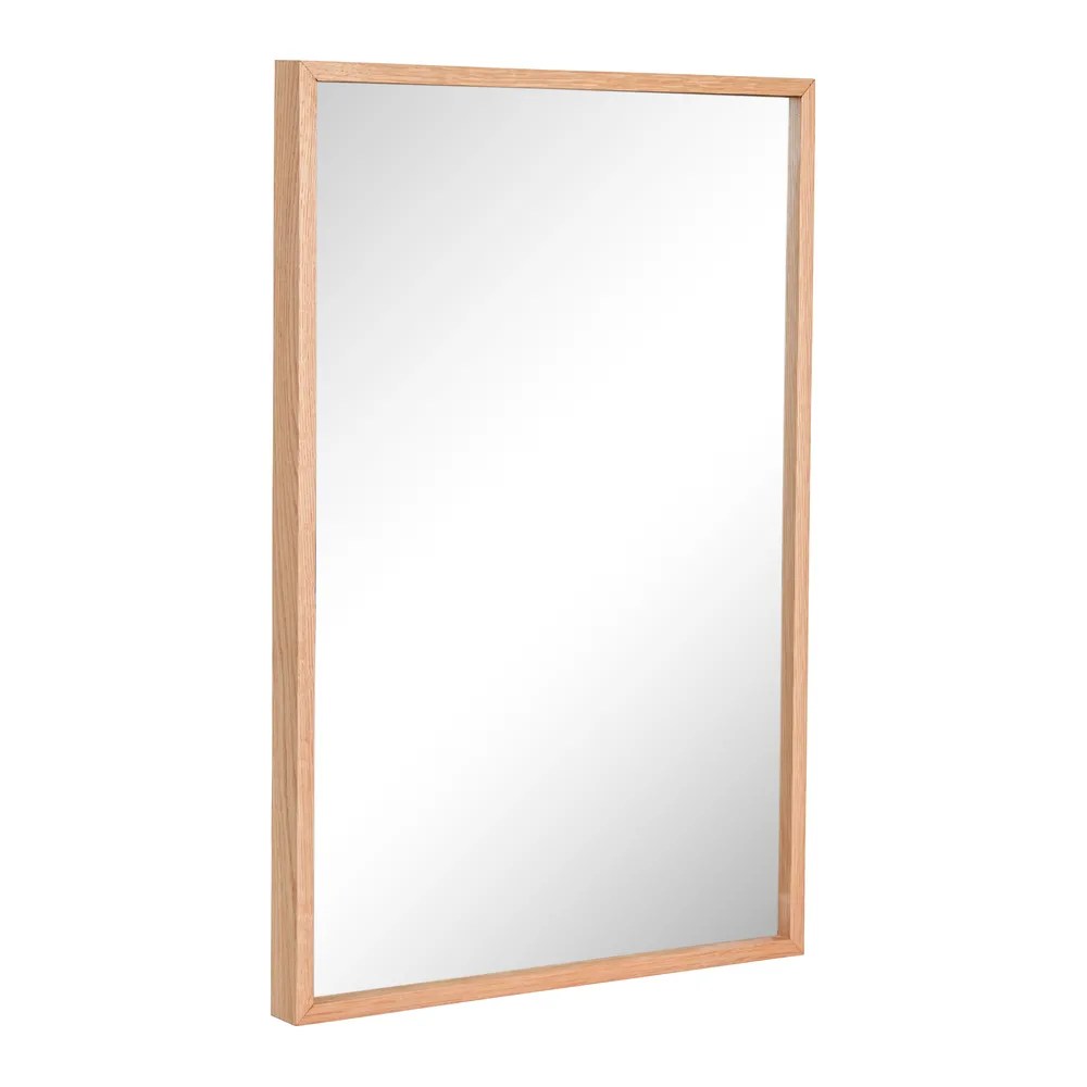 Zrcadlo na stěnu s dřevěným rámem