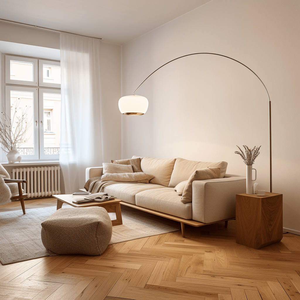 inspirace na použití dřeva v obývacím pokoji, polštáře na pohovce