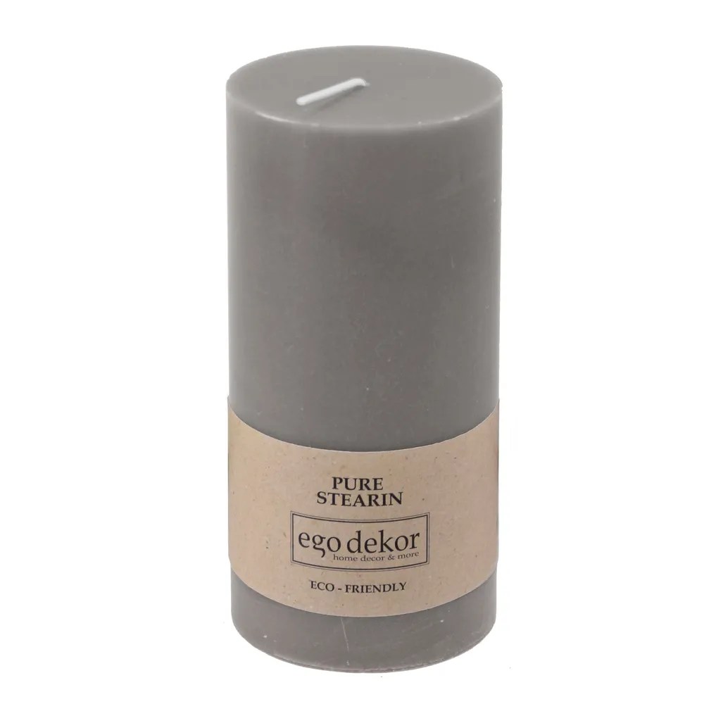 vánoční svíčka šedá