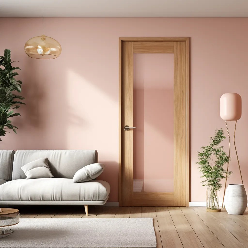 inspirace dveře do růžového interiéru