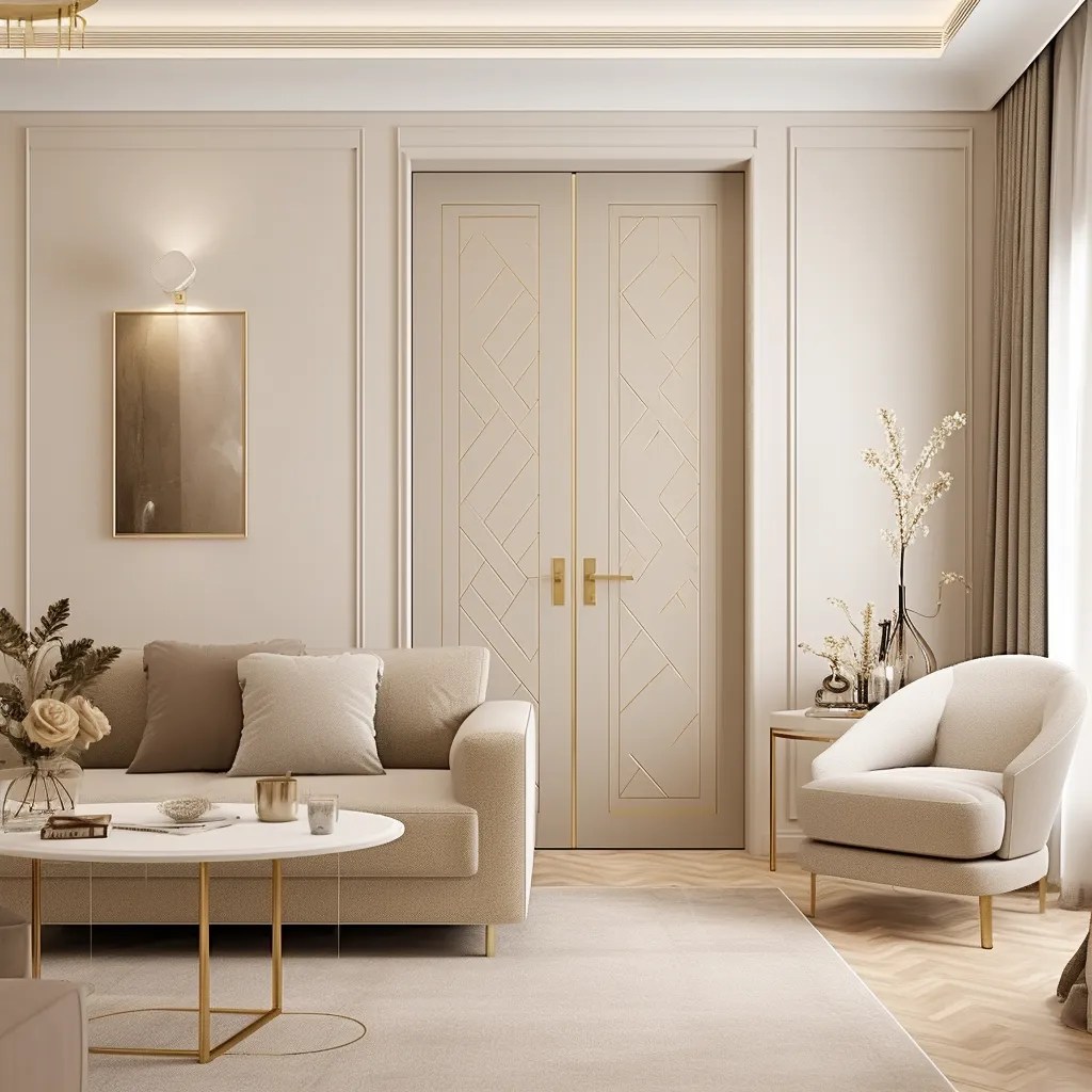 dvoukřídlé bílé dveře