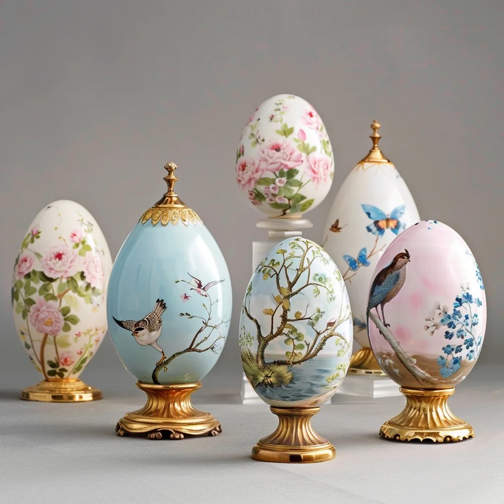 porcelánové velikoční vajíčka