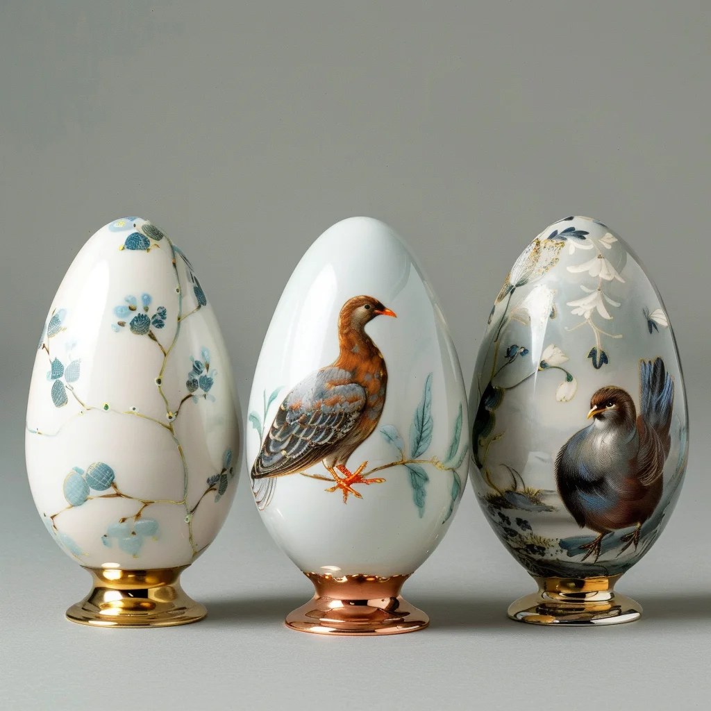 Dokonalý doplněk: Porcelánová velikonoční&nbsp;vejce