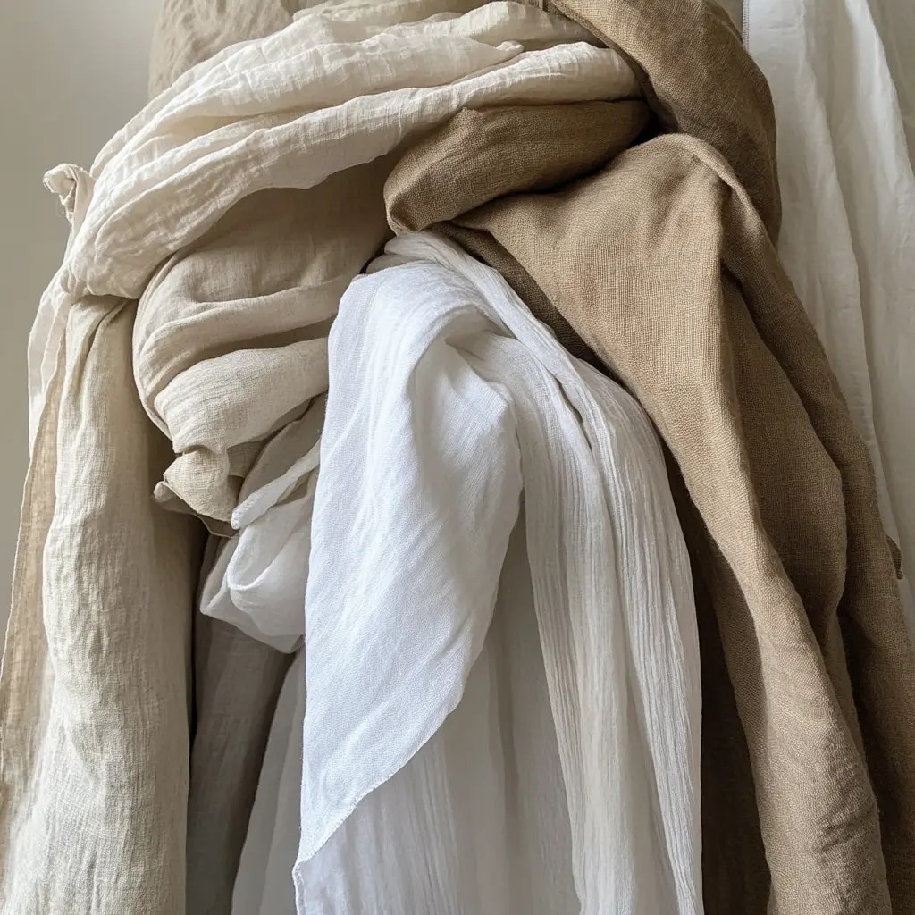 bavlna, len, hedvábí